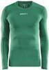 Craft 1906856 Pro Control Compression Tee LS Unisex - Team Green - L