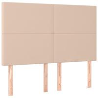 Boxspring met matras kunstleer cappuccinokleurig 140x190 cm - thumbnail