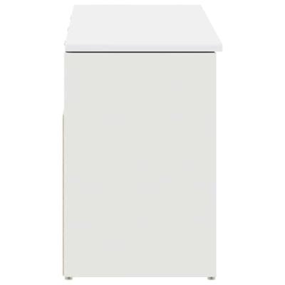 Schoenenbank 102x30,5x45 cm bewerkt hout wit