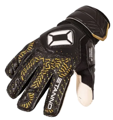Stanno 481414 Thunder JR VII Goalkeeper Gloves - Black-Gold - 6