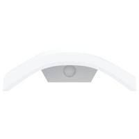 VidaXL Buitenwandlamp led met sensors gegoten aluminium wit - thumbnail