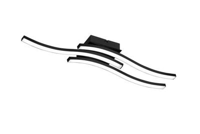Trio Zwarte plafondlampRoute 3-stripes - R62473132