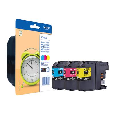 Brother LC-125XL inktcartridge 3 stuk(s) Origineel Cyaan, Magenta, Geel Brother LC-125XL inktcartridge 3 stuk(s) Origineel Cyaan, Magenta, Geel