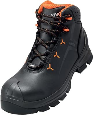 uvex 2 MACSOLE® 6523244 Hoge veiligheidsschoenen ESD S3 Schoenmaat (EU): 44 Zwart, Oranje 1 paar