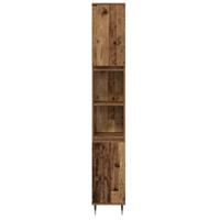 Badkamermeubelset 3 pcs Oud Hout 30 x 30 x 180 cm Bewerkt hout - thumbnail