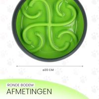 Eat Slow Live Longer Tumble Feeder Green - thumbnail