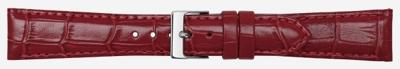 Horlogeband Poletto 454.06.22 Leder Bordeaux 22mm Horlogeband Poletto 454.06.22 Leder Bordeaux 22mm