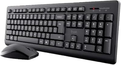 Toetsenbord en muis Trust 25433 Zwart Spaans QWERTY