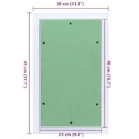VidaXL Toegangs paneel groen en zilver 30 x 45 cm - thumbnail