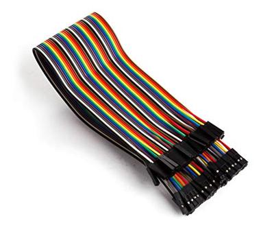 Whadda WPA415 Jumperkabel [40x Draadbrug-bus - 40x Draadbrug-bus] 30.00 cm Bont
