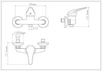 EISL douchemengkraan grande vita classic chroomkleurig - thumbnail