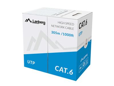LANBERG LAN UTP 1GB/S 305M DRAAD CCA GRIJS