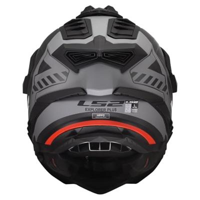 LS2 endurohelm "mx701 explorer hexa" helmet mx701 explorer hexa matt black/red/grey LS2 endurohelm "mx701 explorer hexa" helmet mx701 explorer hexa matt black/red/grey
