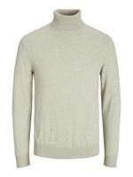 Jack & Jones Jjeemil Knit Roll Neck Noos Trui Oatmeal Melange - thumbnail