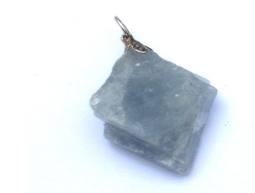 Edelsteen Hanger Calciet Blauw (Ruw)