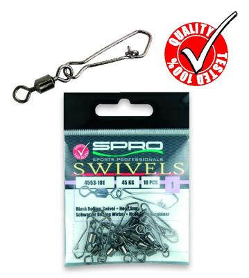Spro Rolling swivel + Hook snap 4 28kg