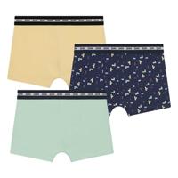 Set van 3 boxershorts voor jongens met gameboy-motief van Ecodim geel - thumbnail