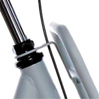 Cortina balhoofd beugel voordrager 26 m smooth grey matt - thumbnail