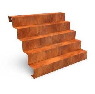 Escale Trappen 1200 x 2000 x 850 mm Cortenstaal Geroba - Geroba