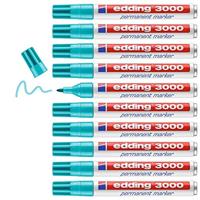 Viltstift edding 3000 rond 1.5-3mm turquoise | 10 stuks - thumbnail
