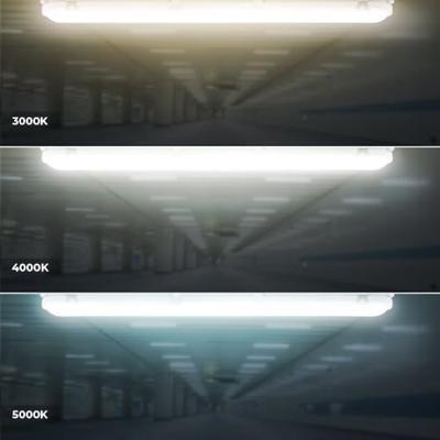 F04 LED TL armatuur met bewegingssensor 150cm - 60 Watt 7800 lumen (130lm/W) - CCT instelbare lichtkleur - Instelbare Osram Transformator - Vervangt 500W - Koppelbaar - IK08 - IP66 waterdicht
