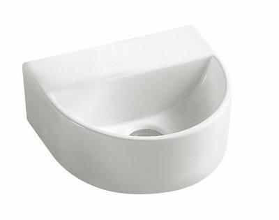 Helios Halfrond Fonteintje 300X250X120 Zonder Kraangat Wit Aqua Splash