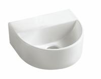 Helios Halfrond Fonteintje 300X250X120 Zonder Kraangat Wit Aqua Splash - thumbnail