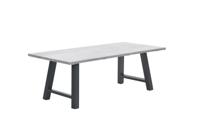 Olympus tuintafel 180 x 100 aluminium grey teak look - thumbnail