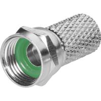 TRU COMPONENTS 1582460 F-stekker Met rubberen afdichting Aansluitingen: F-stekker Kabeldiameter: 6.8 mm 1 stuk(s) - thumbnail
