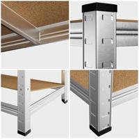 Stellingkast Zwart 180x90x40cm set 2 stuks - thumbnail