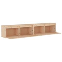 Wandkasten 2 st 100x30x35 cm massief grenenhout - thumbnail