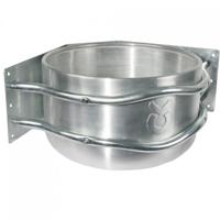 Producten/voerbak aluminium rond hoekmodel - thumbnail