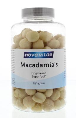 Nova Vitae Macadamia ongebrand raw 250 Gram