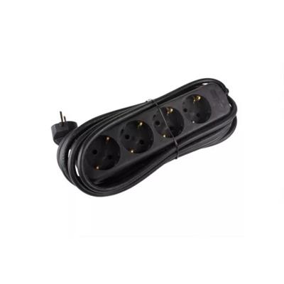 VB Stekkerdoos TCD 4V +RA 3.0 meter 3x1.5mm² zwart