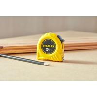 STANLEY Rollbandmass 5m/19,0mm gelb Kunststoffgehäuse 1-30-497 Rolmaat 5 m - thumbnail