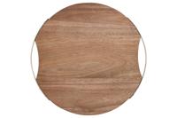 Snijplank Home ESPRIT Gouden Natuurlijk Metaal Acacia 32,3 x 31,3 x 1,4 cm - thumbnail