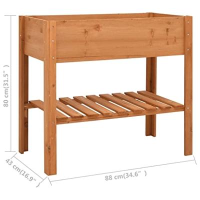 VidaXL Plantenbak 88x43x80 cm vurenhout - thumbnail
