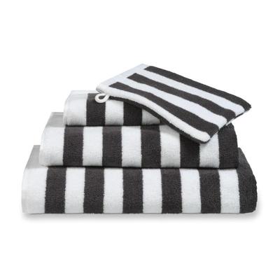 Vandyck Vandyck Verona Stripes Douchelaken 70x140 off black