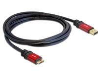 Delock 82762 Kabel USB 3.0 Type-A male > USB 3.0 Type Micro-B male 3 m Premium - thumbnail