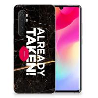 Xiaomi Mi Note 10 Lite | Siliconen hoesje | met naam Already Taken Black - thumbnail