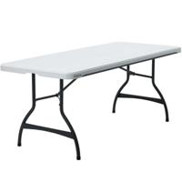 Vouwtafel Lifetime Wit Staal Plastic 182 x 73,5 x 76 cm - thumbnail