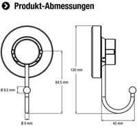 Cornat 3In1 Handdoekhaakje Enkel Ch - T340250 - thumbnail