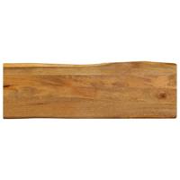 Tafelblad met natuurlijke rand 110x40x2,5 cm massief mangohout - thumbnail