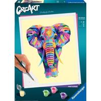 Ravensburger Schilderen Op Nummer Ravensburger creart schilderen op nummer - elephant - thumbnail