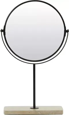 Light & Living spiegel steen riesco 24x9cm wit