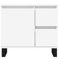 Badkamerkast 65x33x60 cm bewerkt hout wit - thumbnail