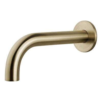 Inbouwuitloop Wiesbaden Rond 25 cm 1/2'' Geborsteld Messing Goud