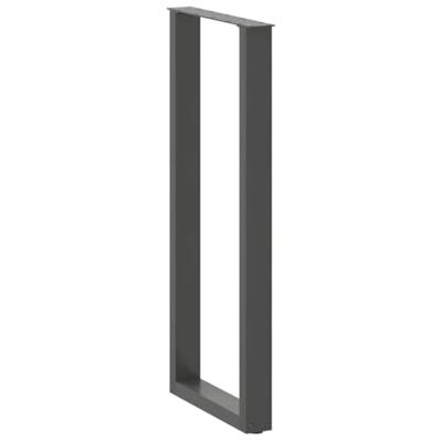 Bartafelpoten 2 st U-vormig 50x(110-111) cm staal antraciet