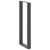 Bartafelpoten 2 st U-vormig 50x(110-111) cm staal antraciet - thumbnail