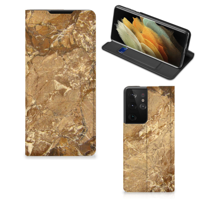 Samsung Galaxy S21 Ultra | Standcase | Marmer Creme - thumbnail